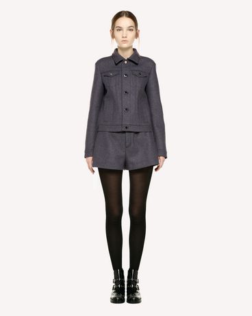 REDValentino Wool cloth denim-style jacket