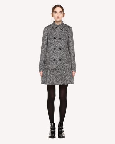 REDValentino Chevron Wool Coat