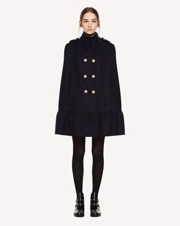 REDValentino Naval Wool Cape