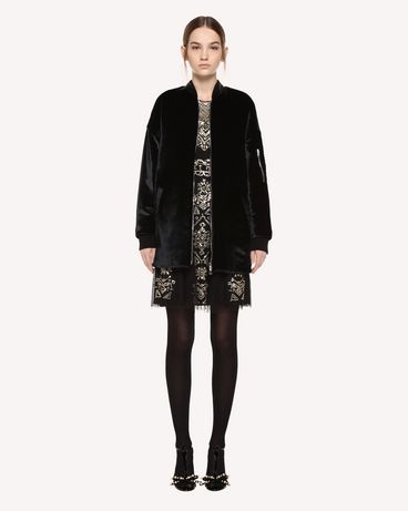 REDValentino Bomber jacket in Fluid Velvet