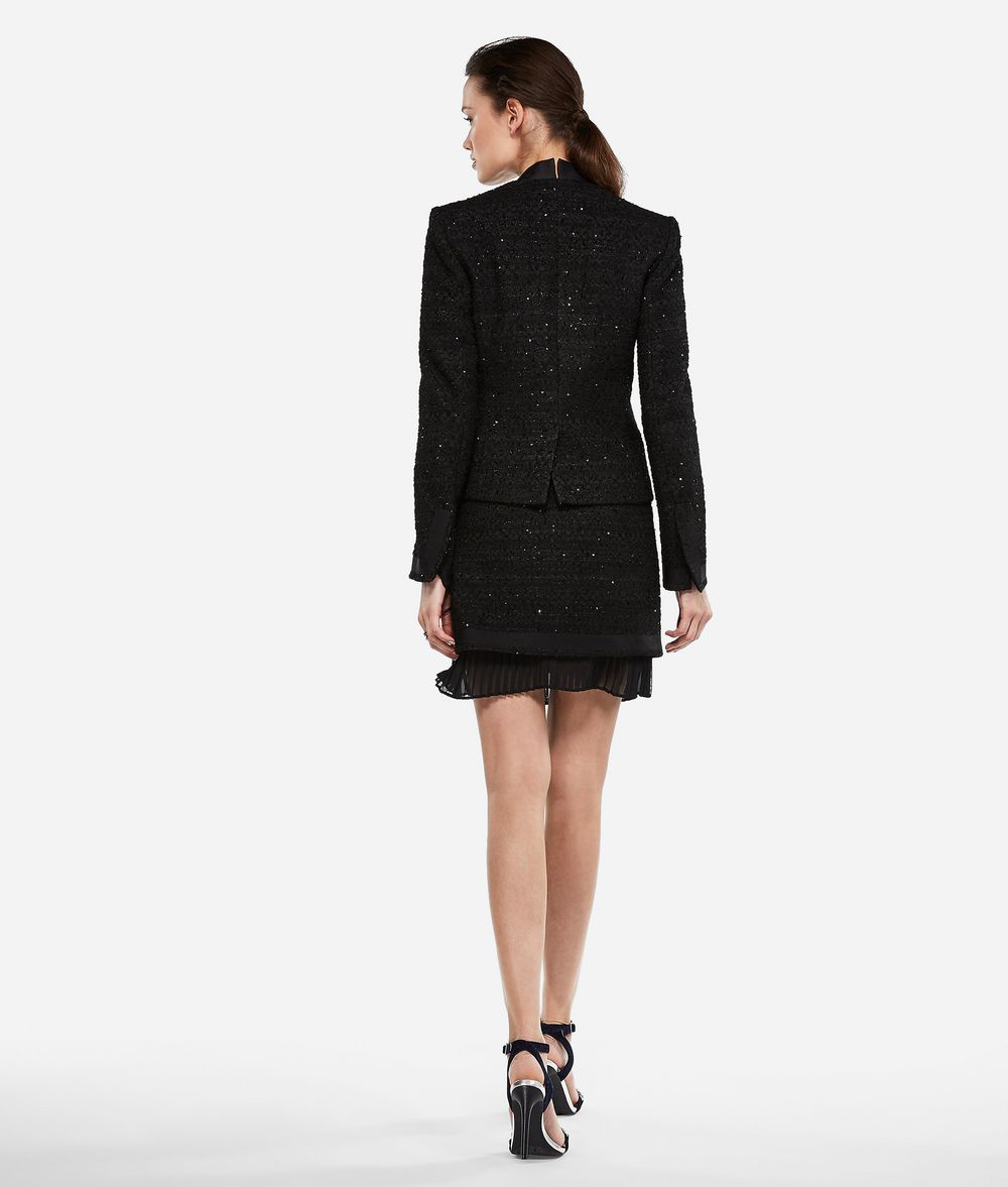 KARL LAGERFELD Sequin Bouclé Jacket Jacket Woman d
