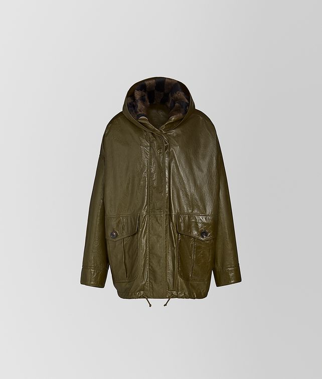 BOTTEGA VENETA COAT IN LAMB AND SHEARLING Outerwear and Jacket Woman fp