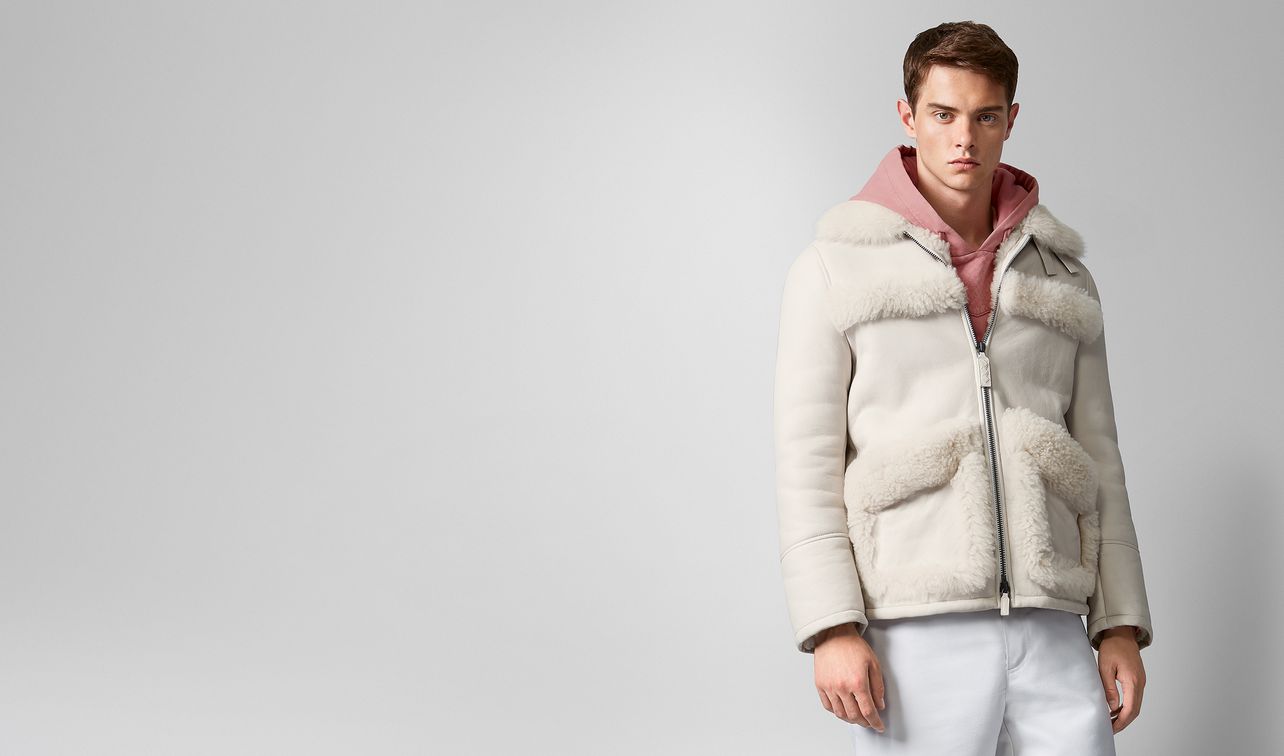 jacket in shearling landing