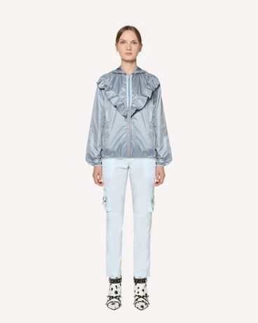 REDValentino Shell jacket with ruffle detail