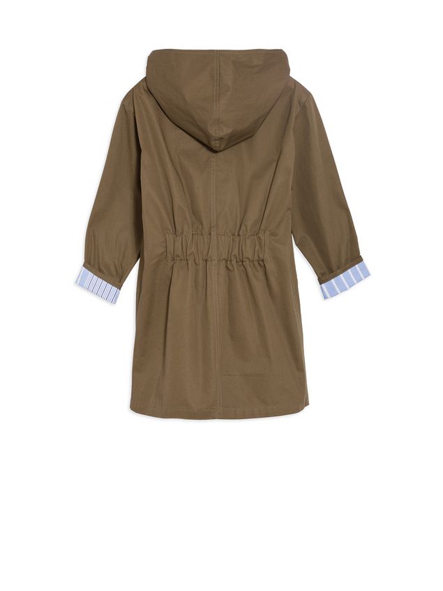 Sporty Jacket Marni Hooded parka in cotton gabardine Man