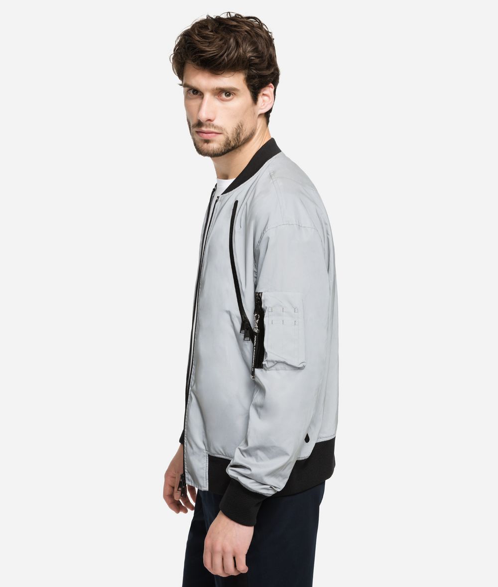 KARL LAGERFELD Reflective Bomber Jacket Jacket Man d