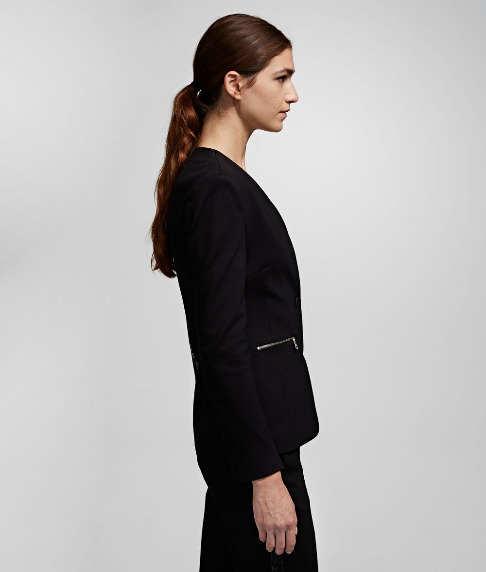 KARL LAGERFELD Punto Jacket with Logo Tape Jacket Woman d