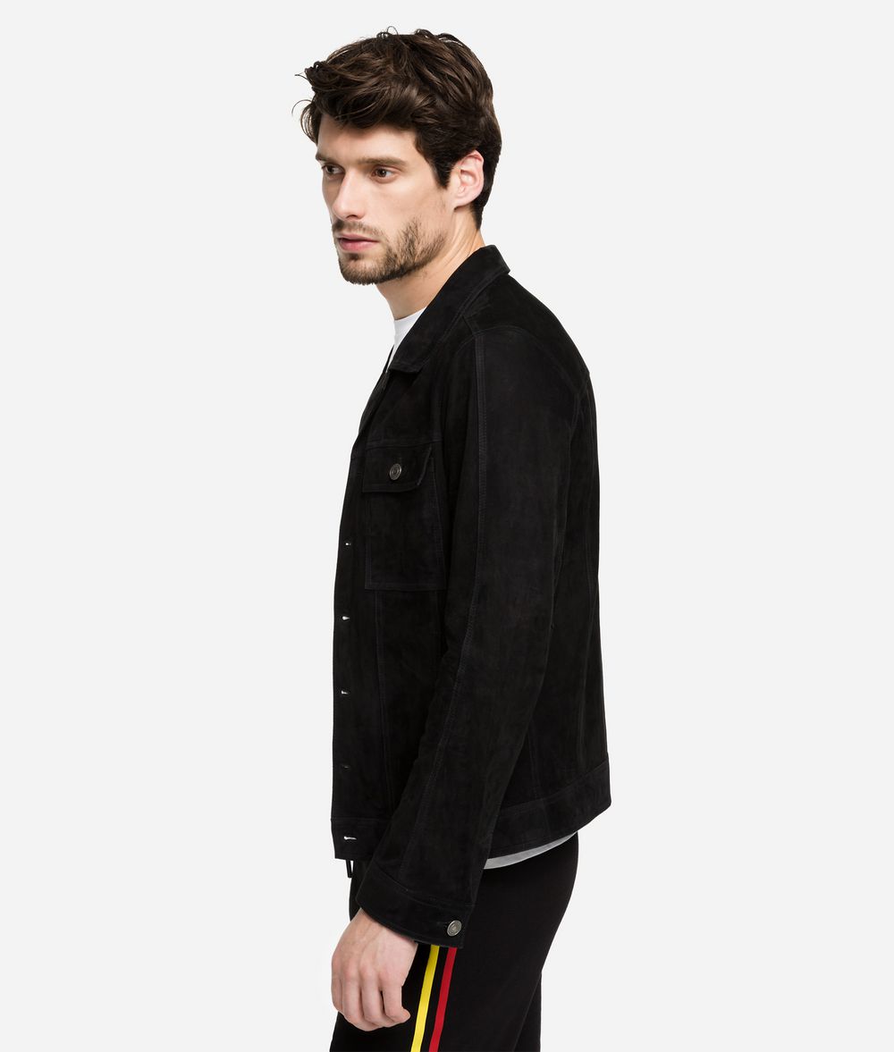 KARL LAGERFELD Suede Jacket Jacket Man d