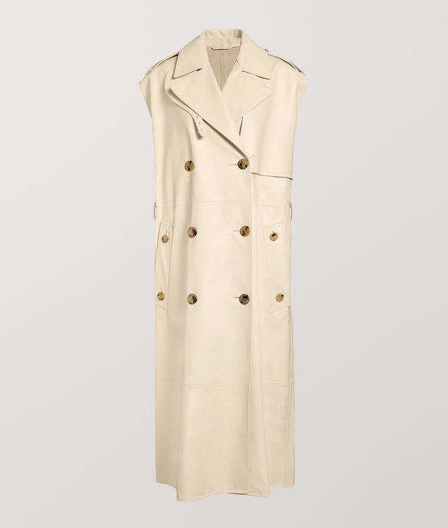 BOTTEGA VENETA TRENCH COAT IN CALF Outerwear and Jacket Woman fp