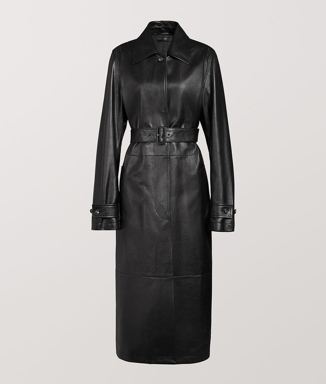 BOTTEGA VENETA COAT IN CALF Outerwear and Jacket Woman fp