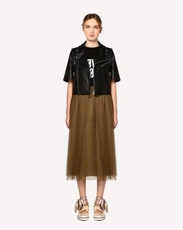 REDValentino Tattoo printed leather biker