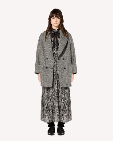 REDValentino Macro wool chevron coat
