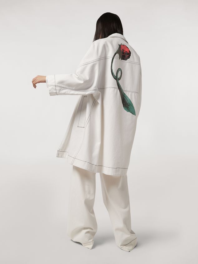 Coat Marni Cotton drill coat Bolero print by Bruno Bozzetto Woman