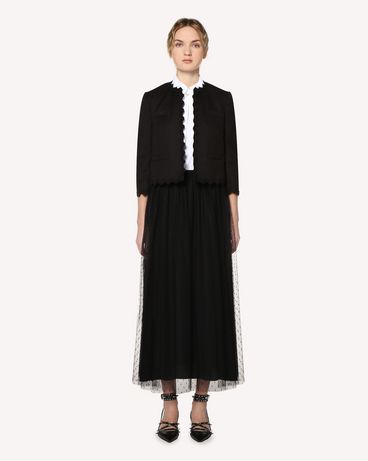 REDValentino コットンキャディ ジャケット リボンディテール