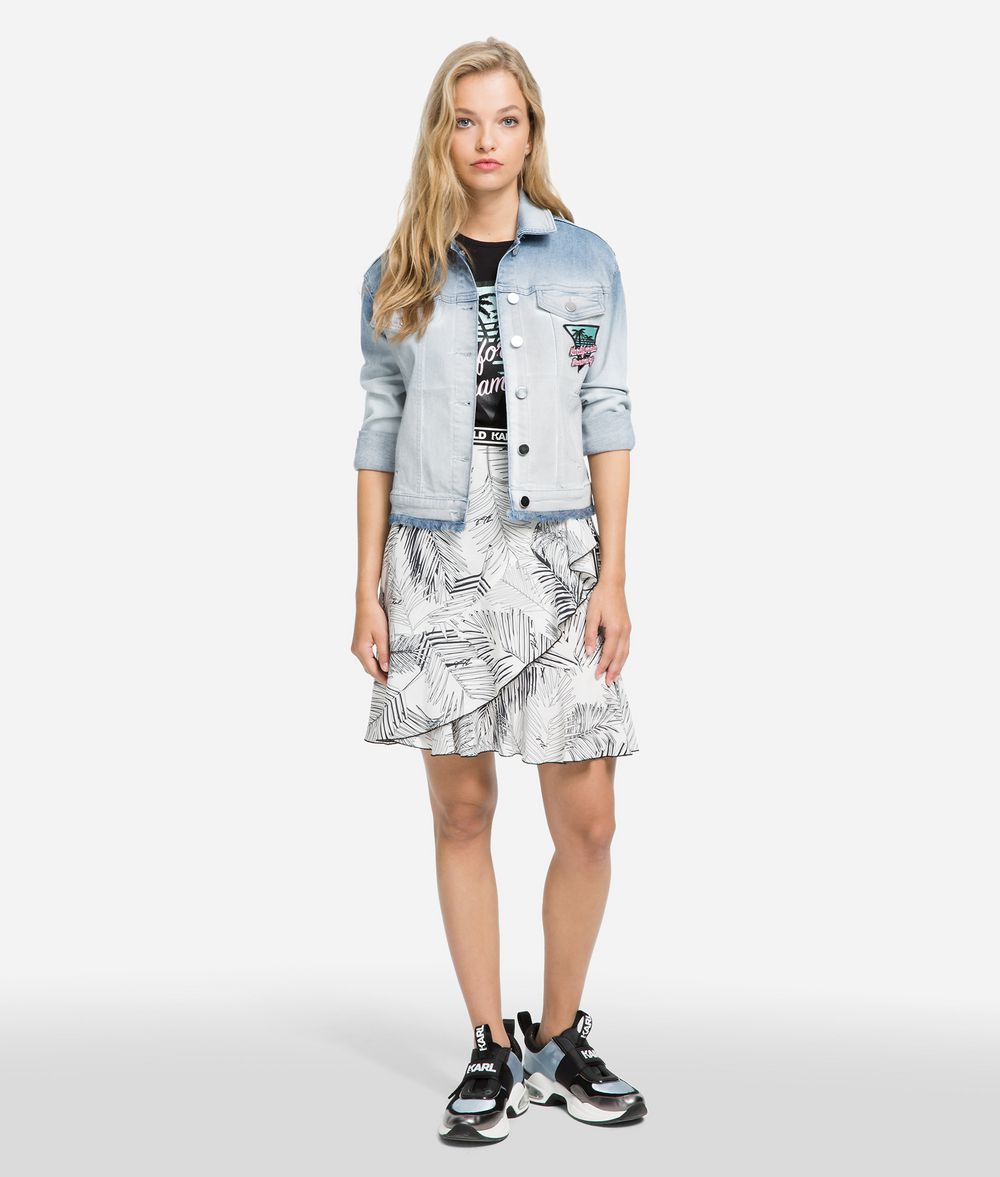 KARL LAGERFELD K/Karlifornia Denim Jacket Jacket Woman f