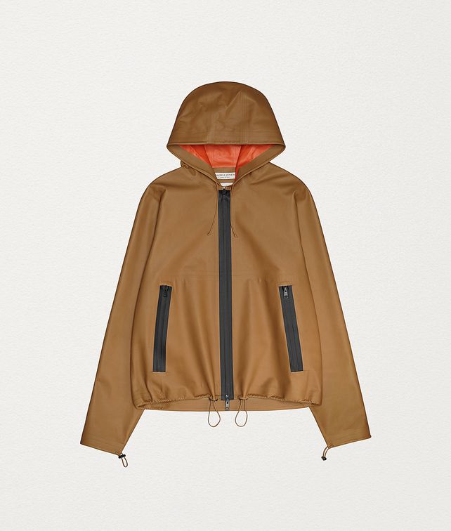 BOTTEGA VENETA ANORAK IN HIDROLOGY CALFSKIN Outerwear and Jacket Woman fp