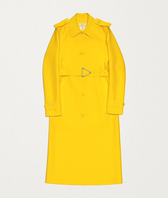 BOTTEGA VENETA COAT IN RUBBER SATINÉ Outerwear and Jacket Woman fp