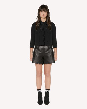 REDValentino Stretch frisottine jacket with zagana detail