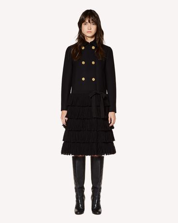 REDValentino Fringes detail wool Cashmere coat