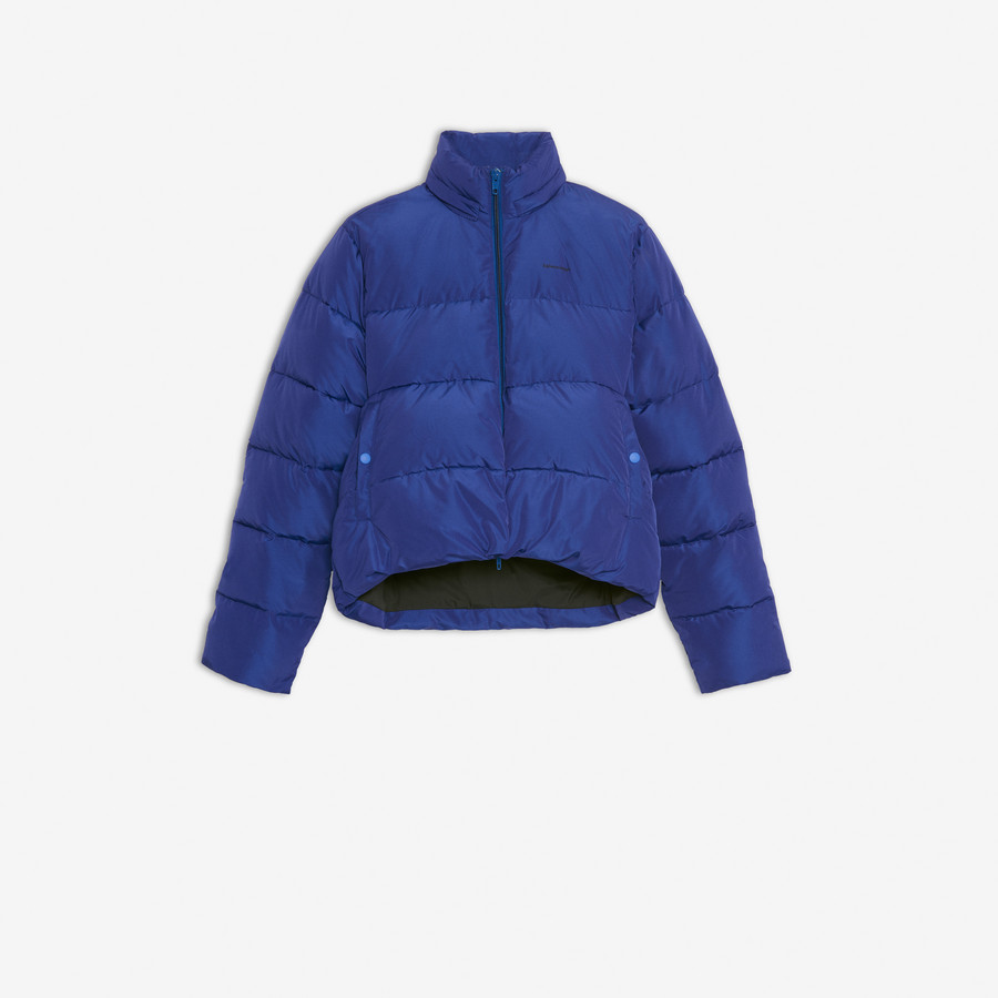 C Shape Quilted Jacket Electric Blue 