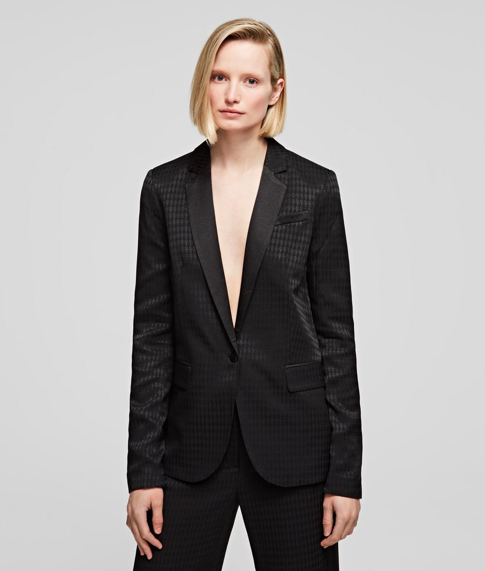 KARL LAGERFELD Cameo Jacquard Jacket Jacket Woman f