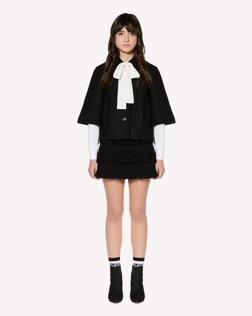 REDValentino Wool and cashmere fabric jacket with bow
