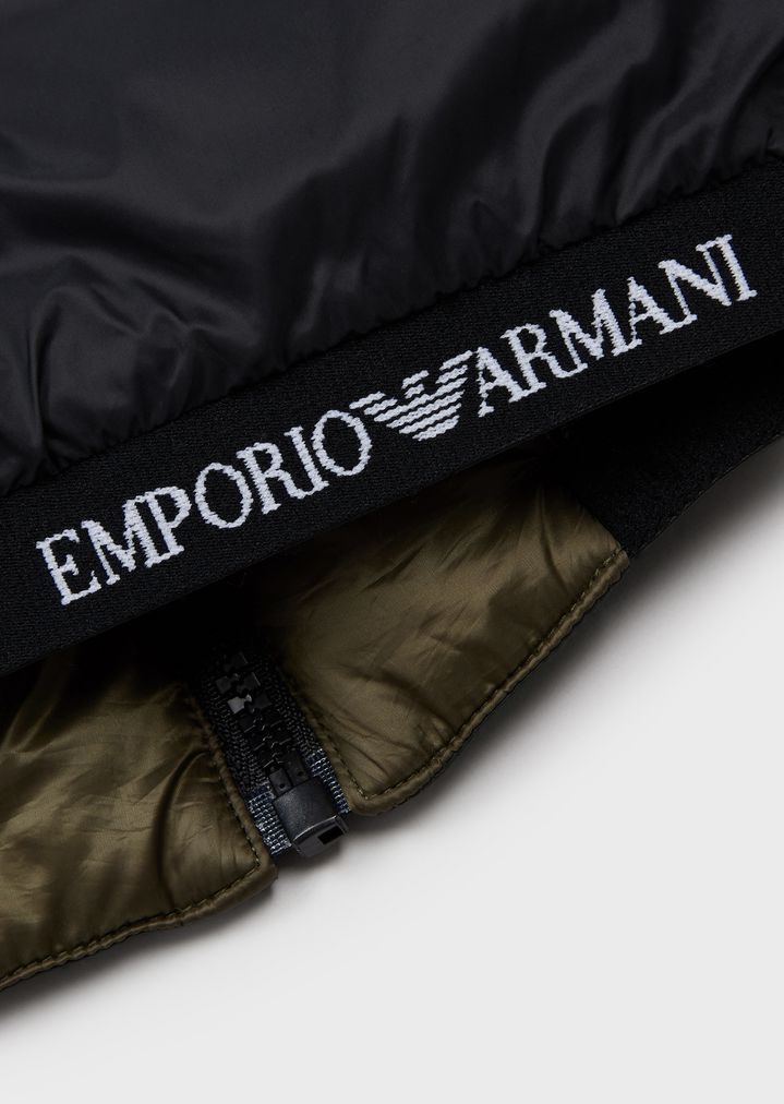 Reversible jacket with all-over logo Reversible jacket with all-over logo