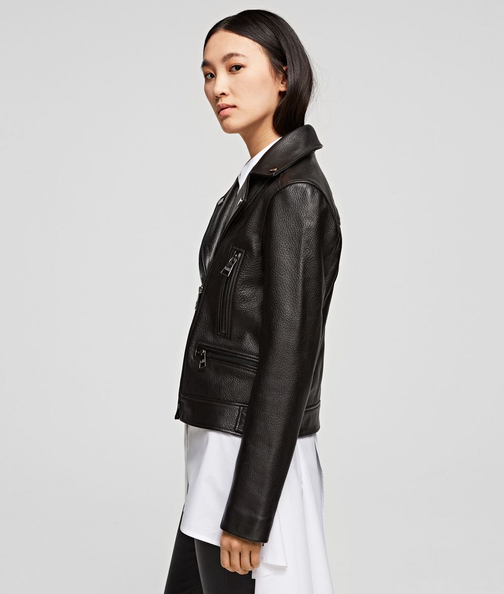KARL LAGERFELD Karl x Olivia Biker Jacket Jacket Woman d