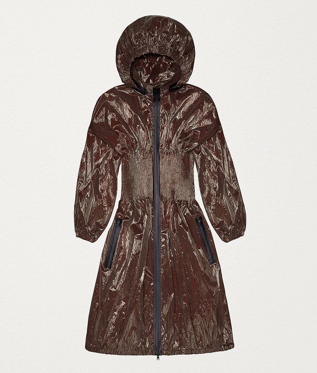 BOTTEGA VENETA ANORAK IN SHINY CELLOPHANE Outerwear and Jacket Woman fp