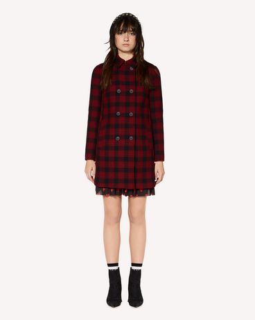 REDValentino Glen Plaid coat