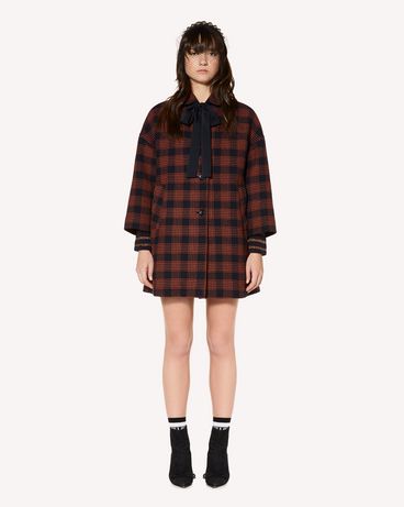 REDValentino Glen Plaid coat