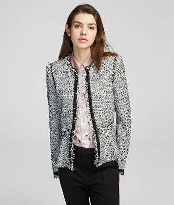 KARL LAGERFELD BOUCLÉ JACKET KARL LAGERFELD BOUCLÉ JACKET