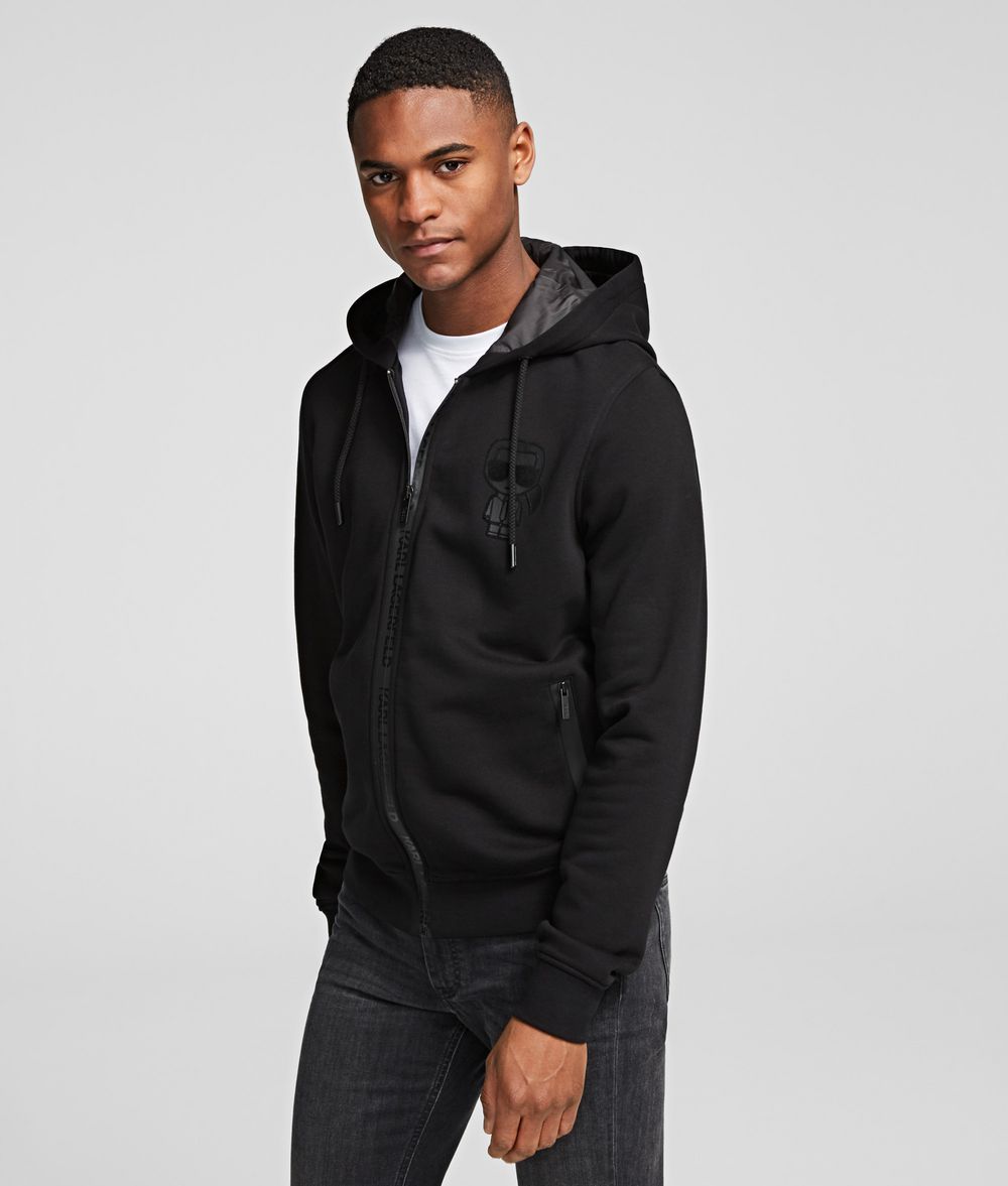 KARL LAGERFELD IKONIK LOGO HOODIE JACKET Jacket Man f