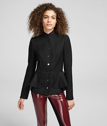 KARL LAGERFELD WOOL JACKET WITH PEPLUM KARL LAGERFELD WOOL JACKET WITH PEPLUM