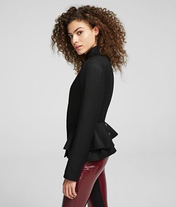 KARL LAGERFELD WOOL JACKET WITH PEPLUM KARL LAGERFELD WOOL JACKET WITH PEPLUM