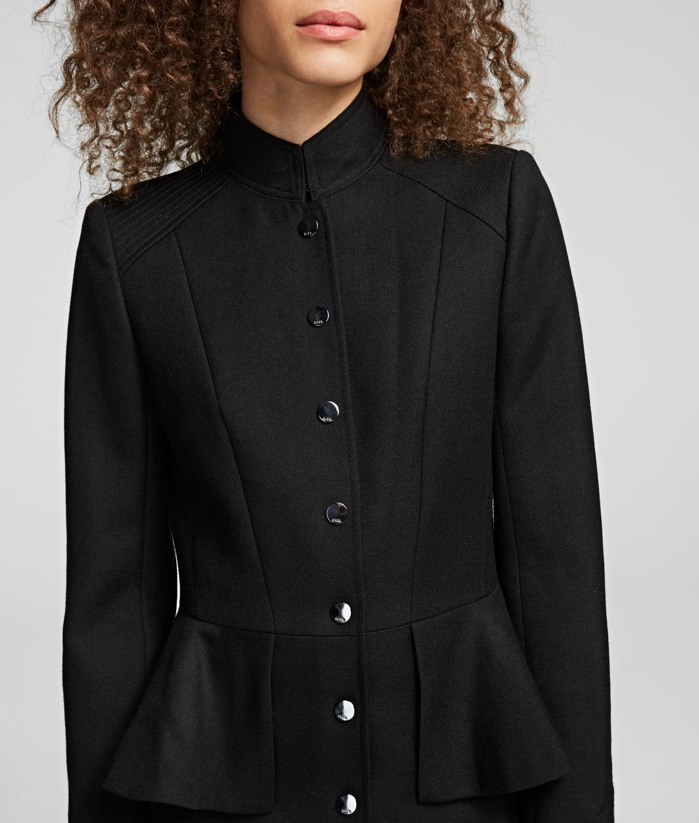 KARL LAGERFELD Wool Jacket with Peplum Jacket Woman d
