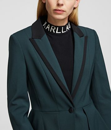 KARL LAGERFELD TAILORED JACKET WITH PEPLUM KARL LAGERFELD TAILORED JACKET WITH PEPLUM