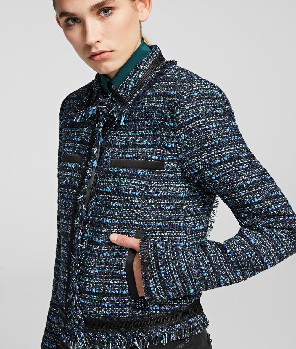 KARL LAGERFELD Bouclé Jacket Jacket Woman d