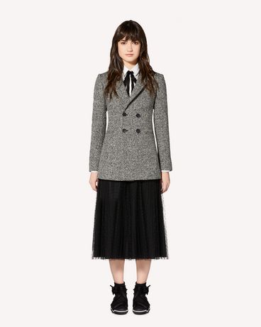 REDValentino Macro wool chevron jacket