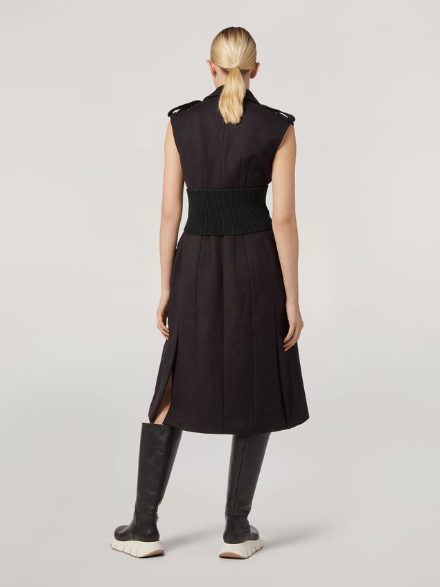 Gilet Marni Vest in brushed wool cover with pockets and slits Woman