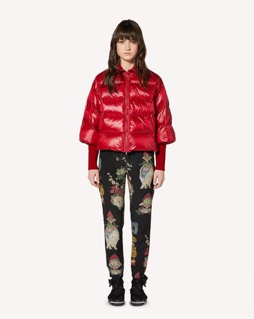 REDValentino Luminescent nylon down jacket