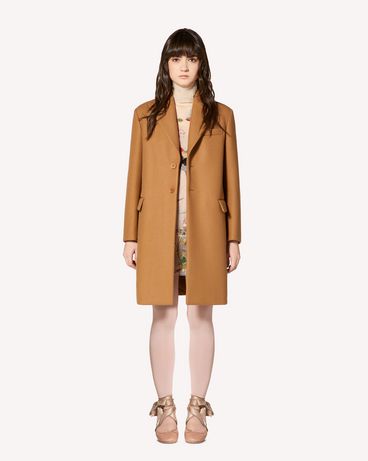 REDValentino 羊毛羊绒混纺厚呢大衣