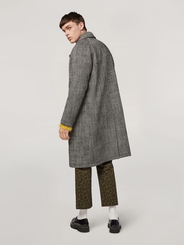 Coat Marni Coat in herringbone wool Man