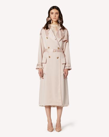 REDValentino Fluid satin trench coat