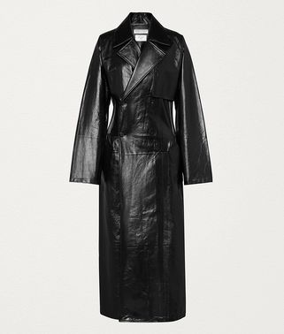COAT IN SHINY LEATHER COAT IN SHINY LEATHER