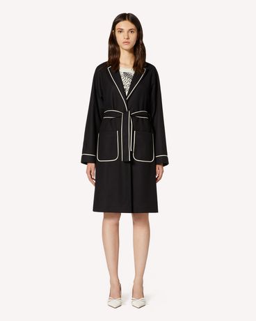 REDValentino Wool coat with contrasts