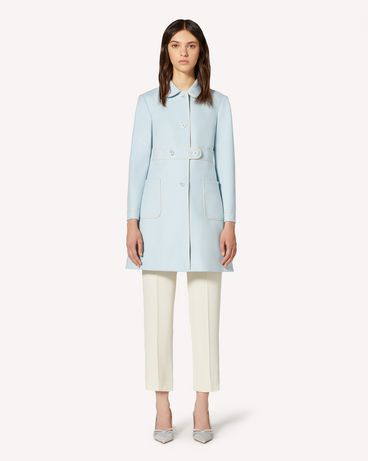 REDValentino Wool coat with contrasting trim