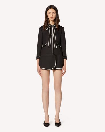 REDValentino Cotton cady jacket with contrasts