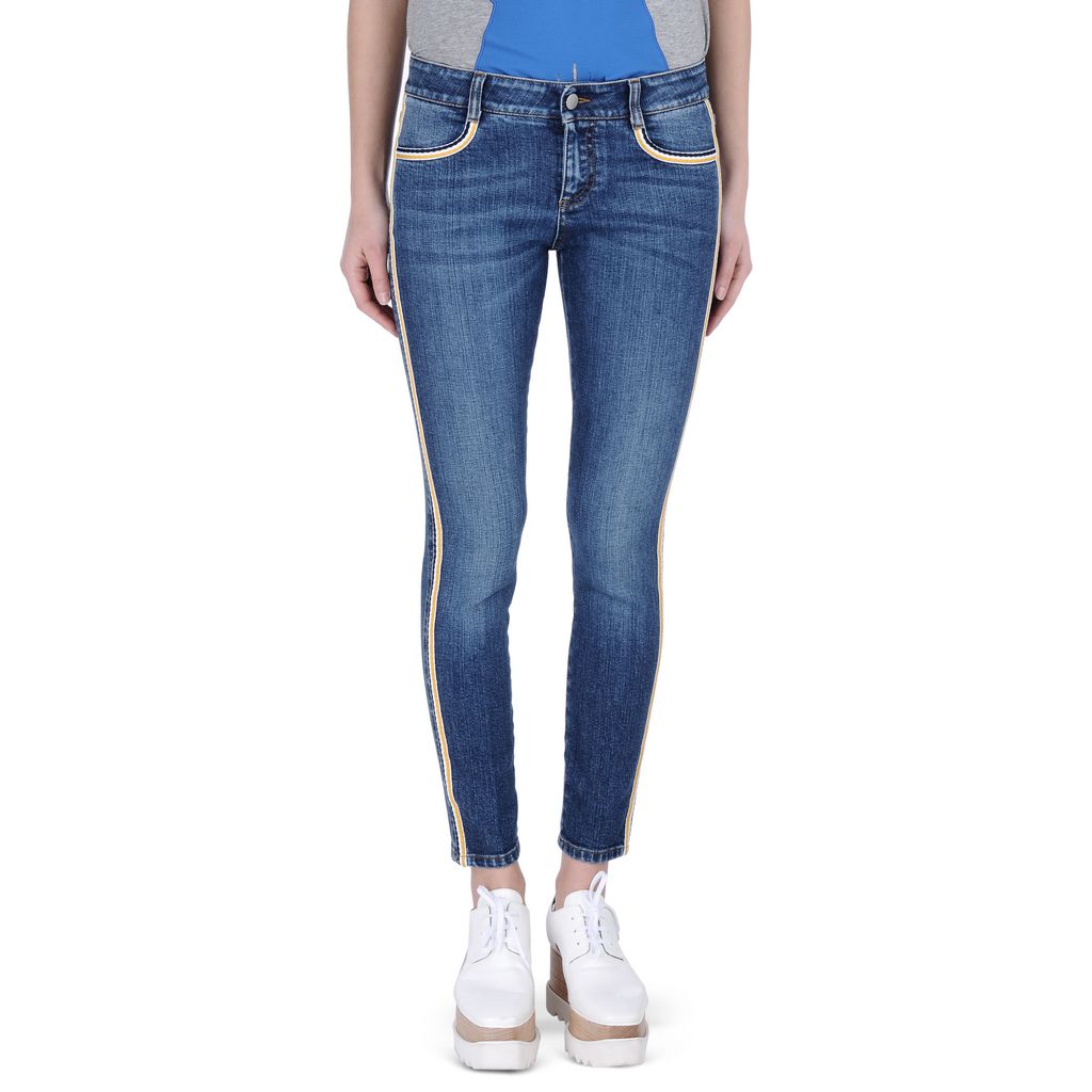 Dark Blue Skinny Ankle Grazer Jeans - Stella Mccartney