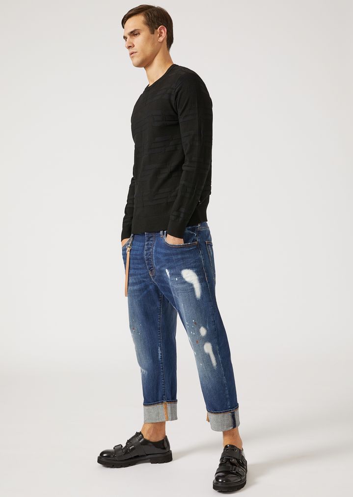 armani loose fit jeans